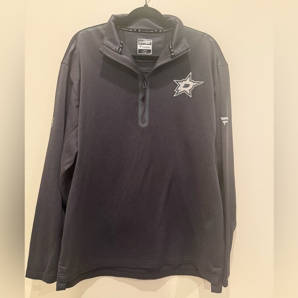 Fanatics Authentic Pro Gray Pullover NHL Dallas Stars - Picture 1 of 7